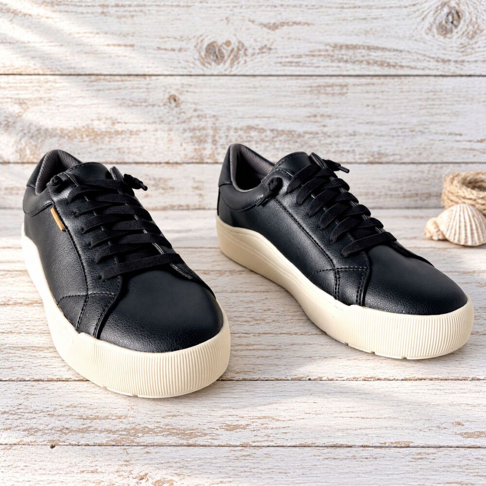 NIB Dr Scholl's Time Off Go Black Sneakers 7M #1313